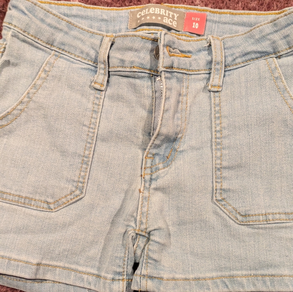 Light Blue Denim Women's Shorts